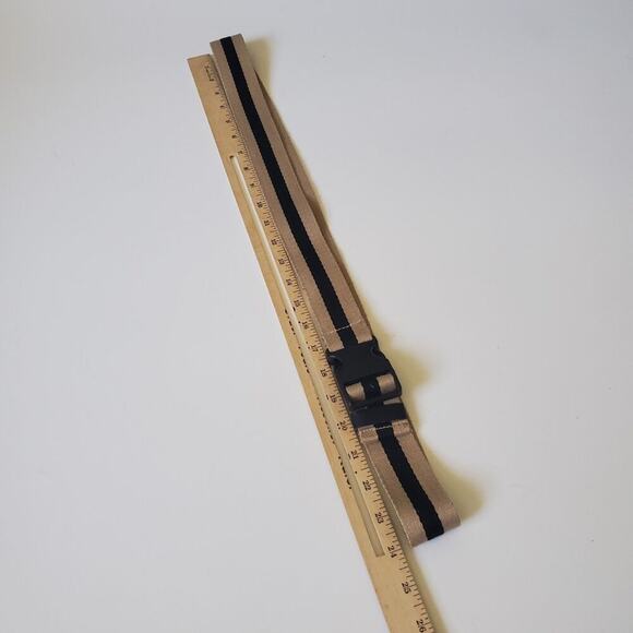 Pauly Jen Pebbled Genuine Leather Belt‎ Bag Clutch Black Convertible Minimalist - Picture 12 of 13